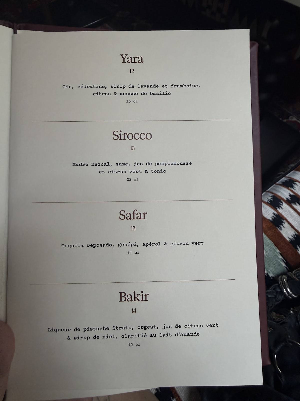 Kubaba меню
