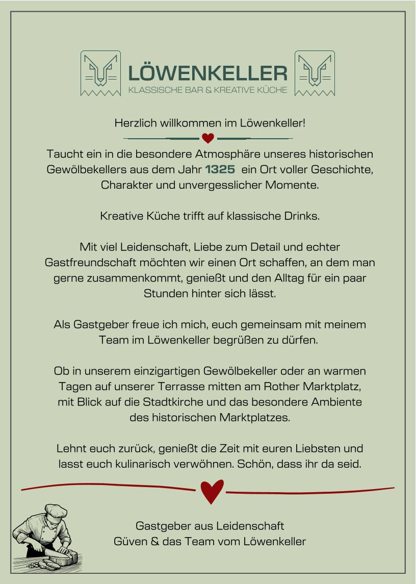 LÖWENKELLER меню