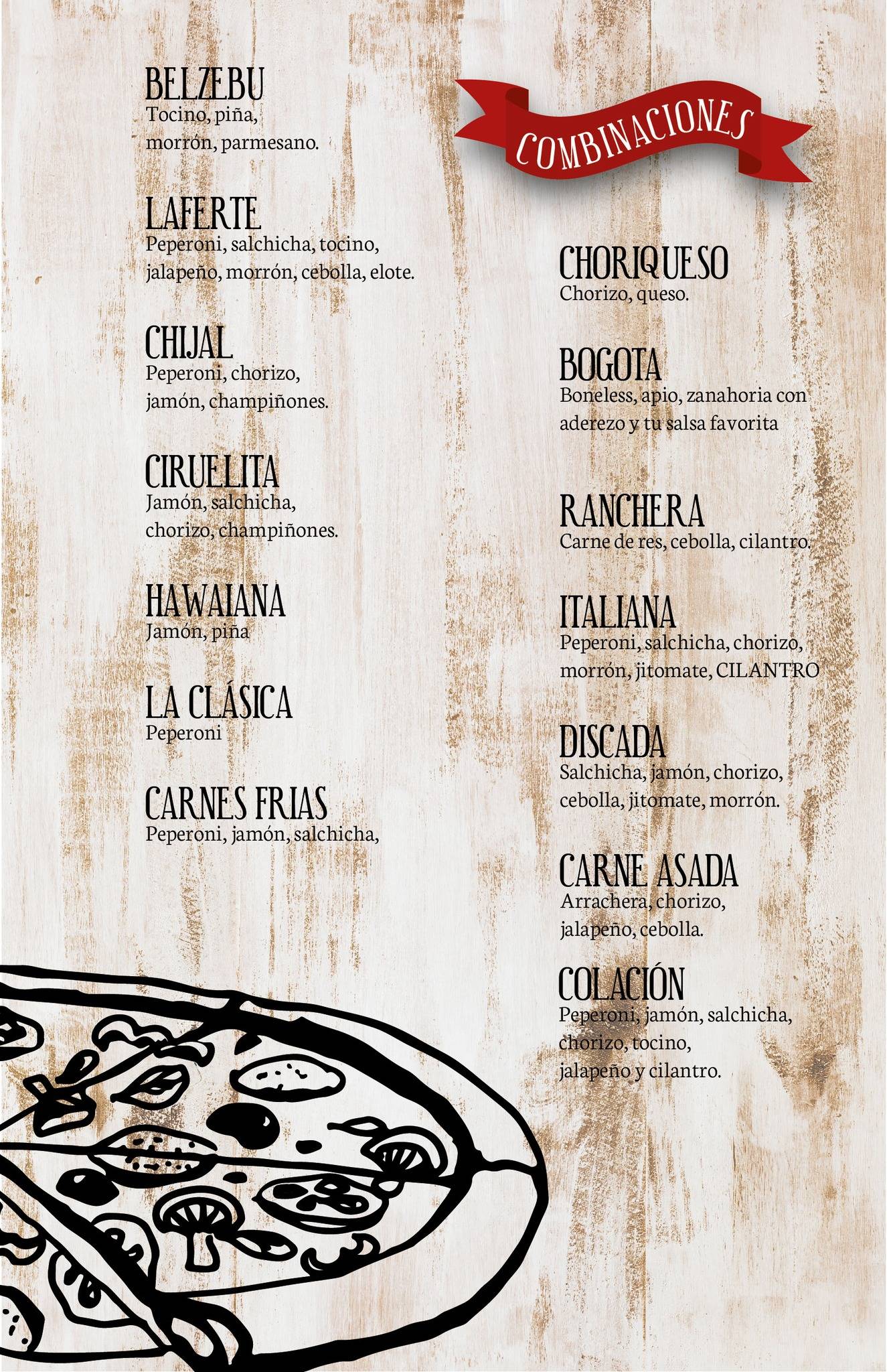 Laferte's Pizza меню