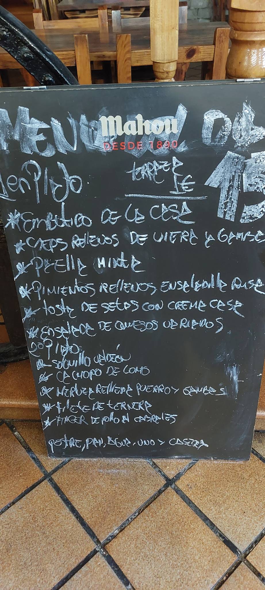 Mesón El Labrador меню