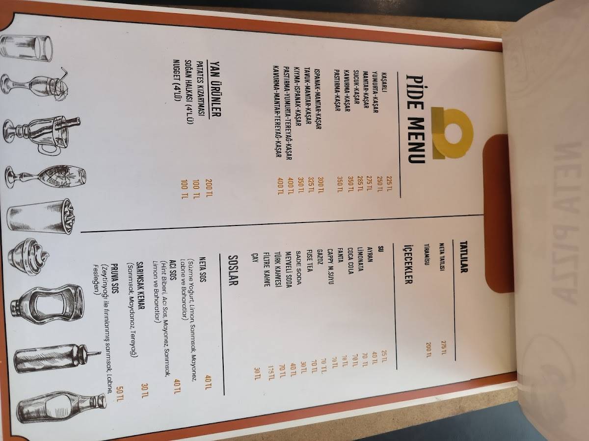 NETA PIZZA меню