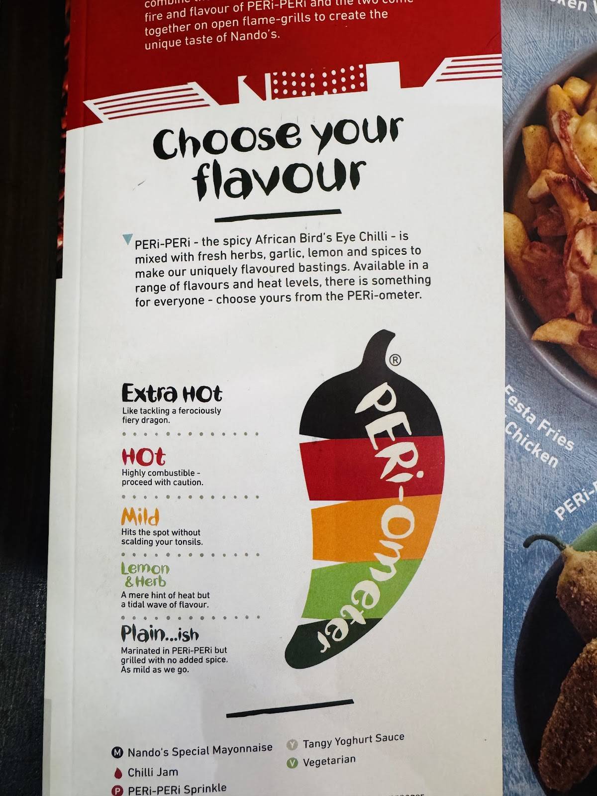 Nando's Multan меню