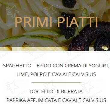 Perlenere - Caviar Restaurant меню