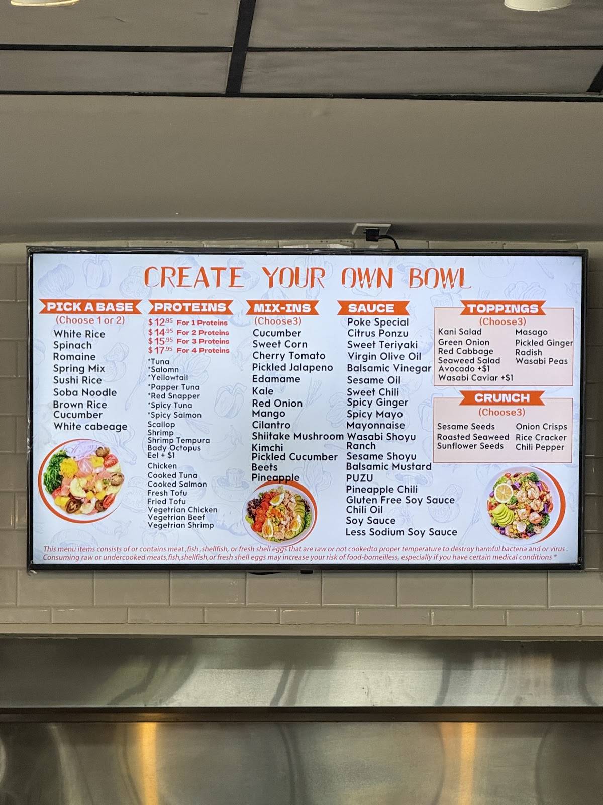 Poke Fresh меню