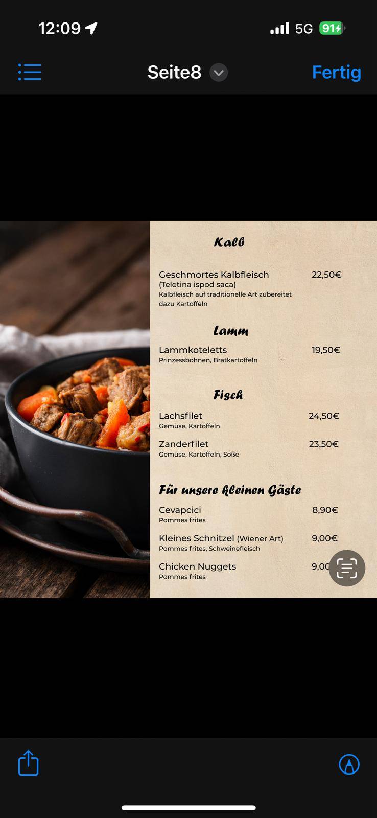 Restaurant Raj меню
