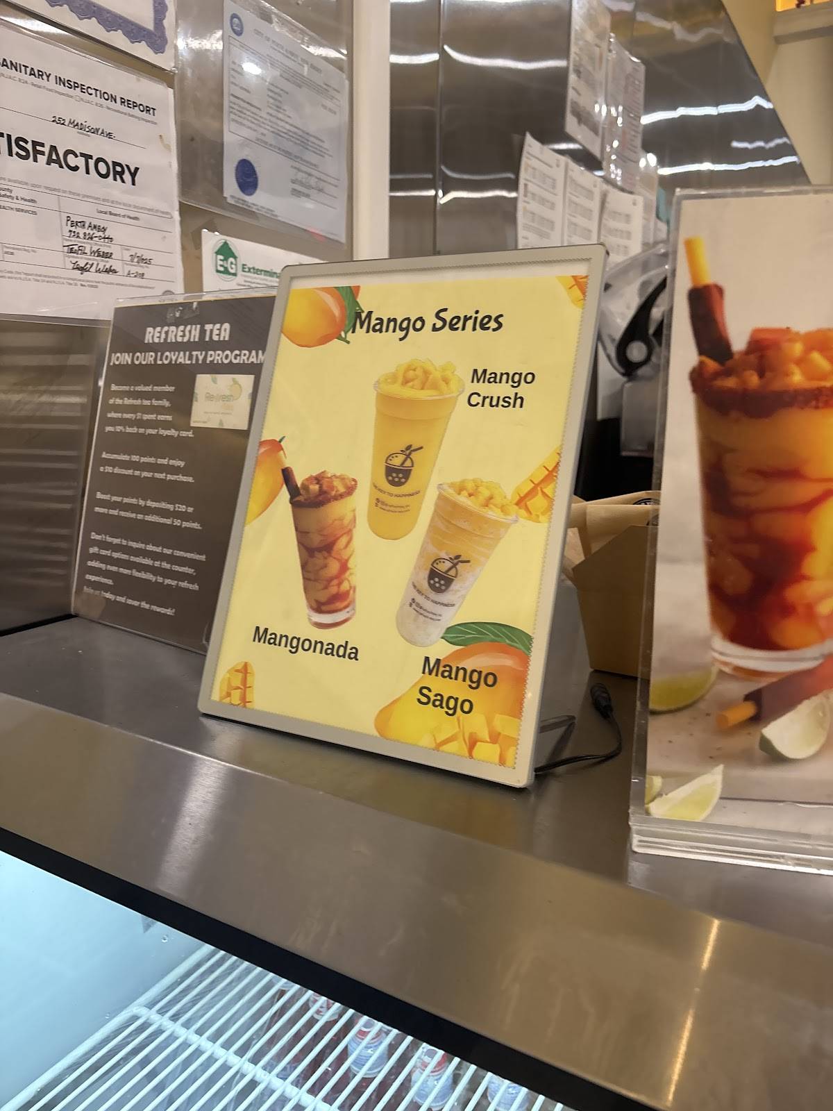 Refresh Tea меню
