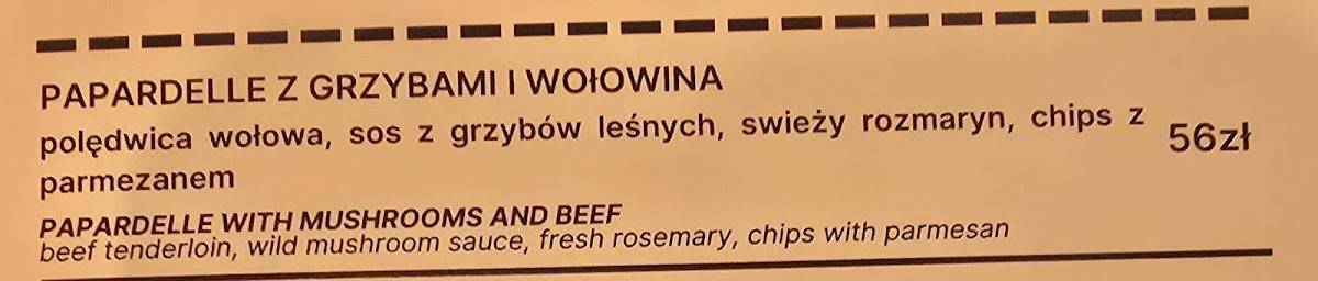 Restauracja Rozchodniaczek меню