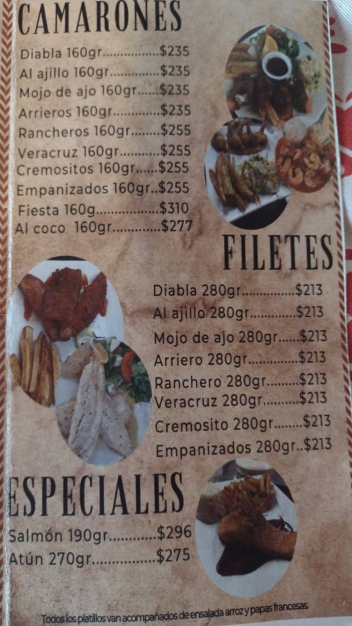 Restaurant Rp меню