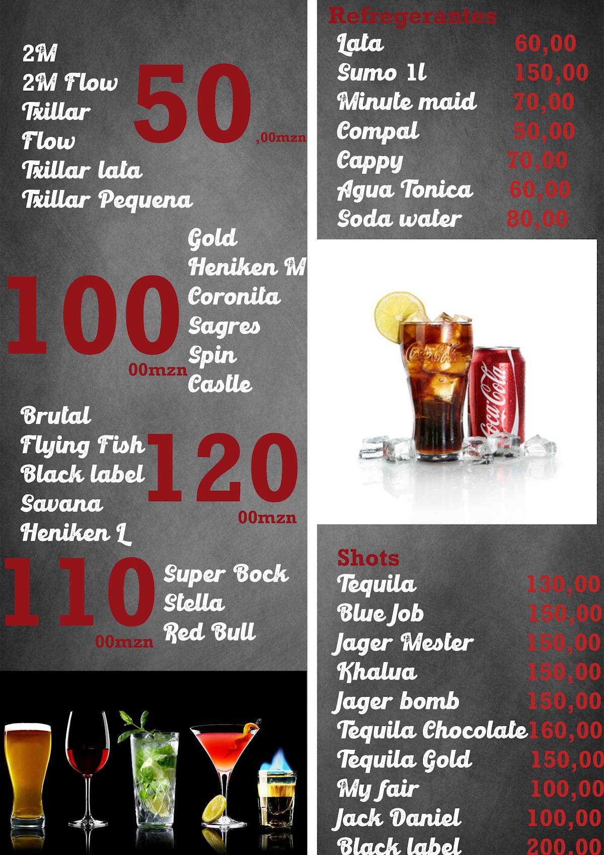 Restaurante All In One меню