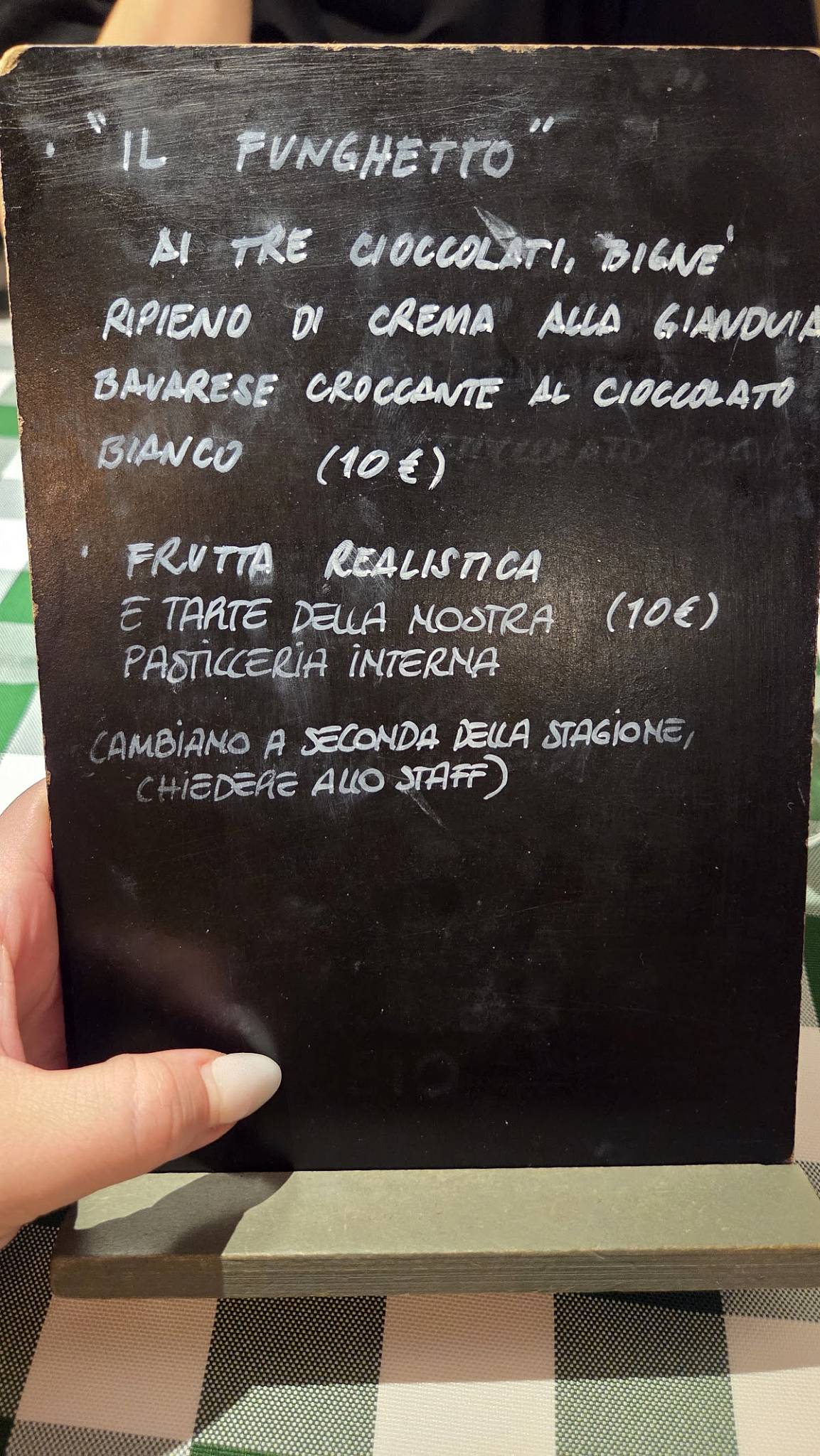 Ristorante Urbani меню