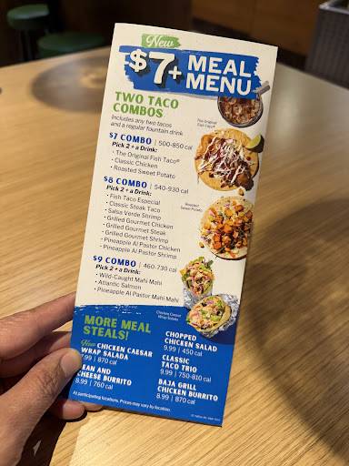 Rubio's Coastal Grill меню