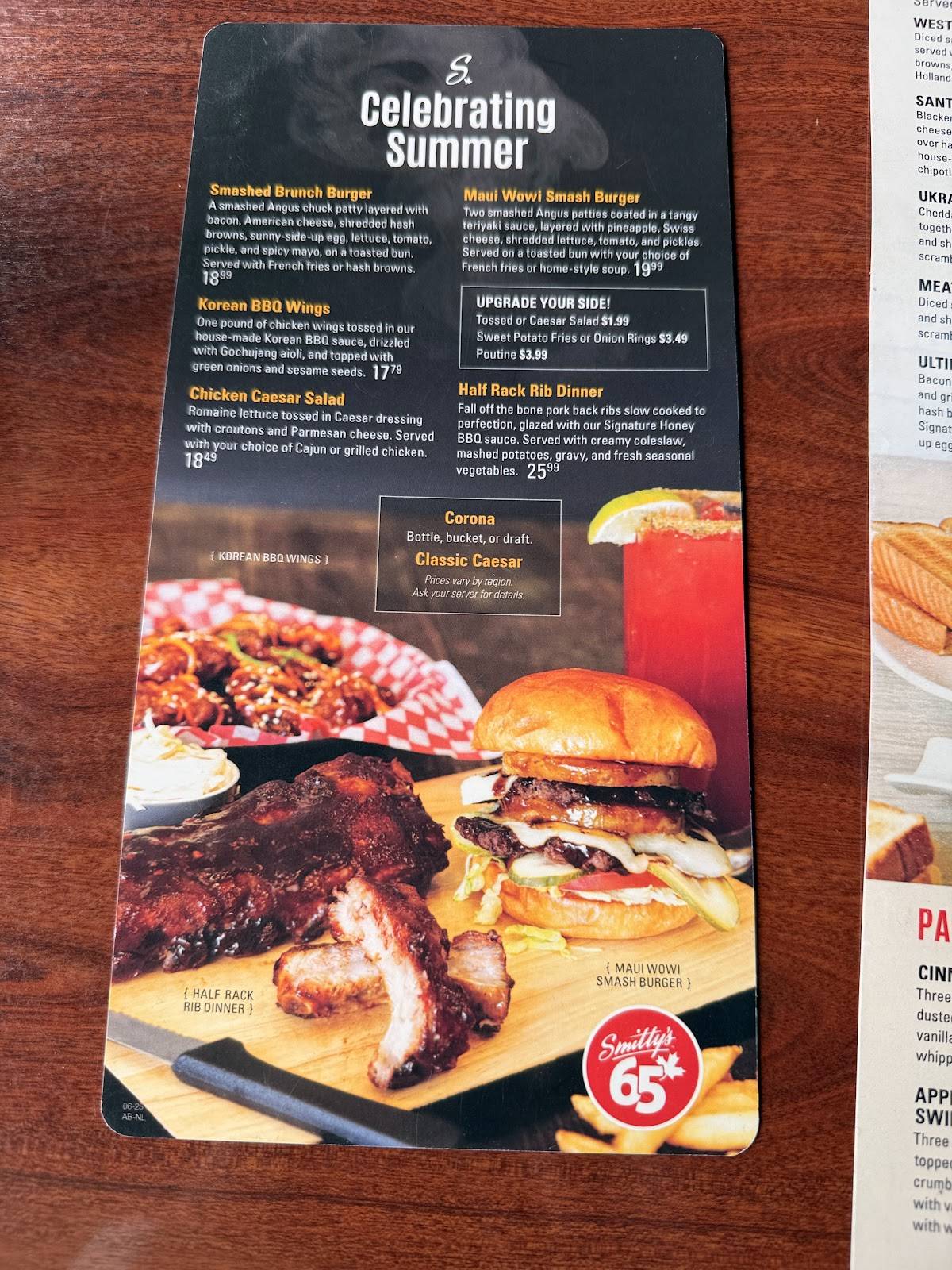 Smitty's Family Restaurant - Edson меню
