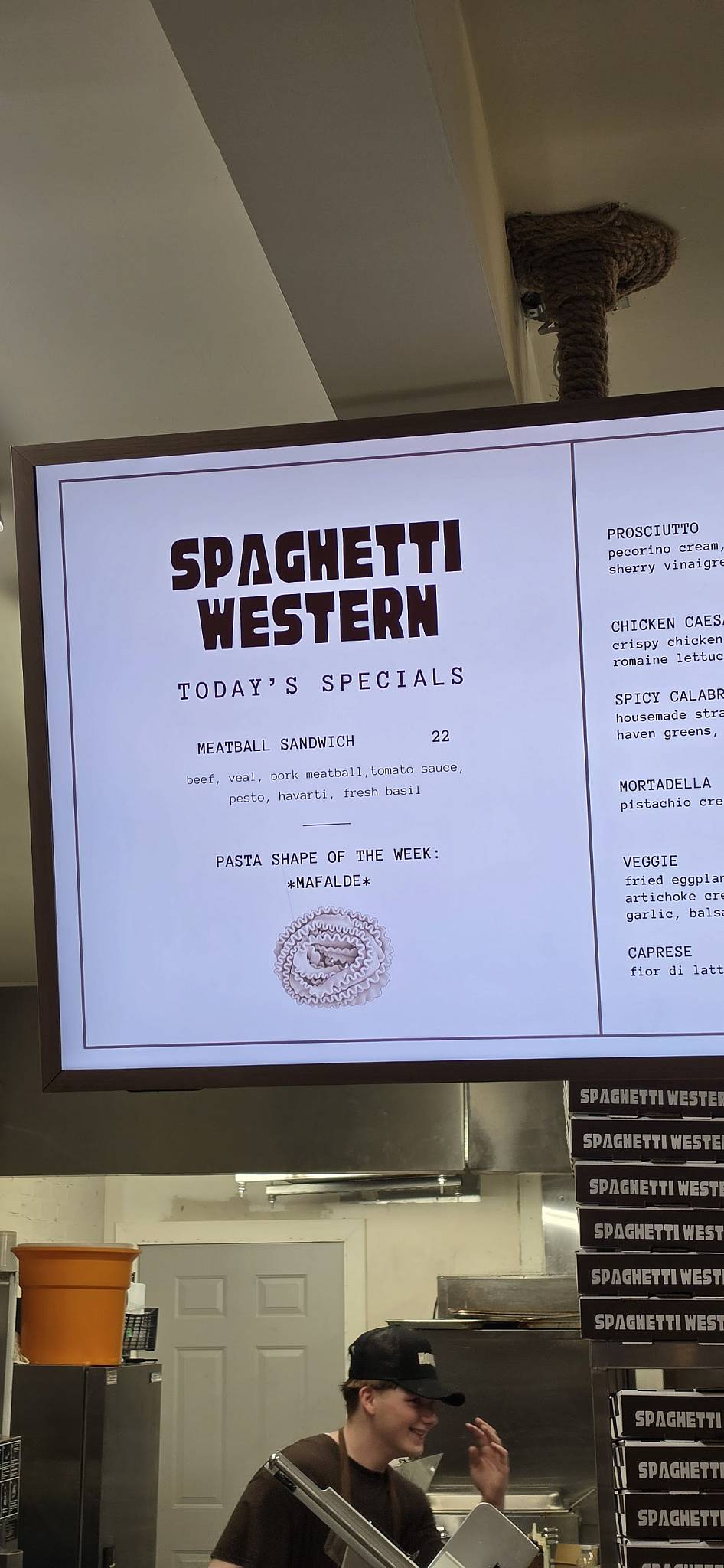 Spaghetti Western меню