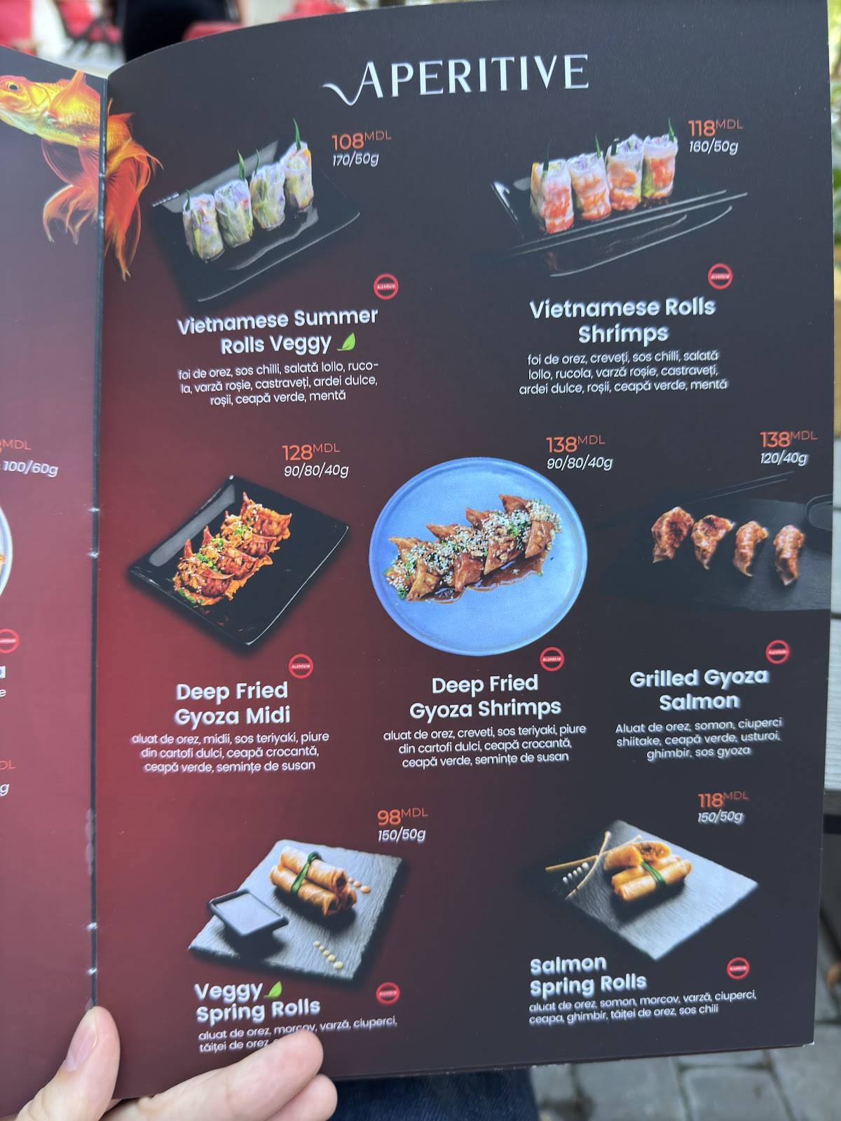 Sumeshi (Rîșcani) меню