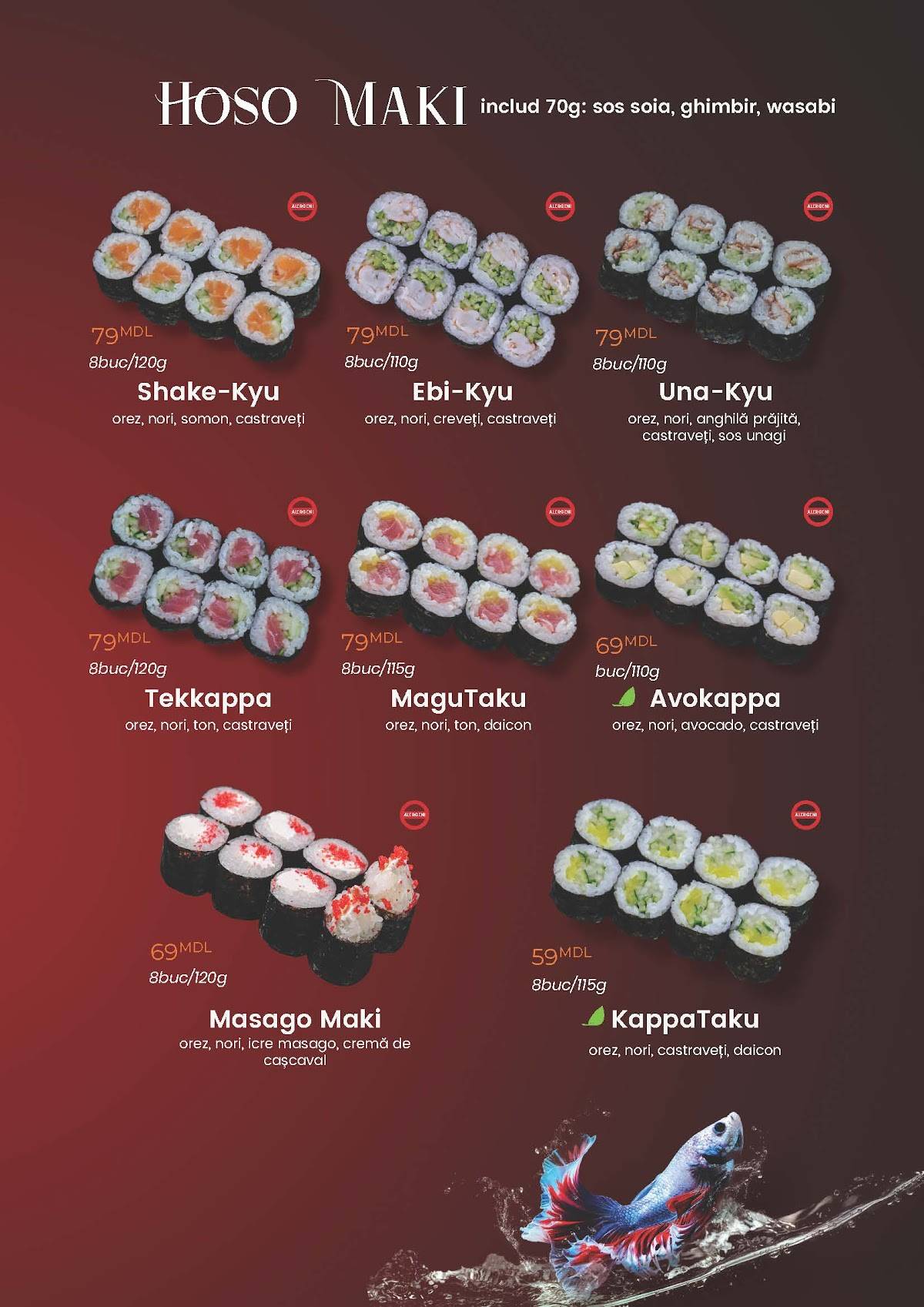Sumeshi (Rîșcani) меню
