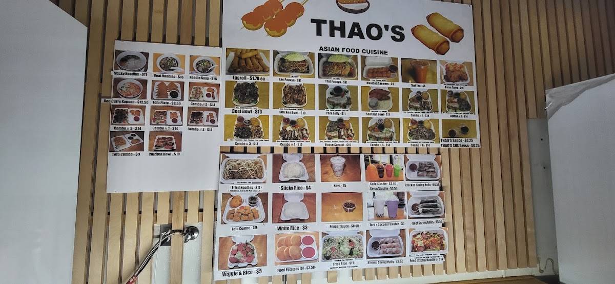 THAO’S меню