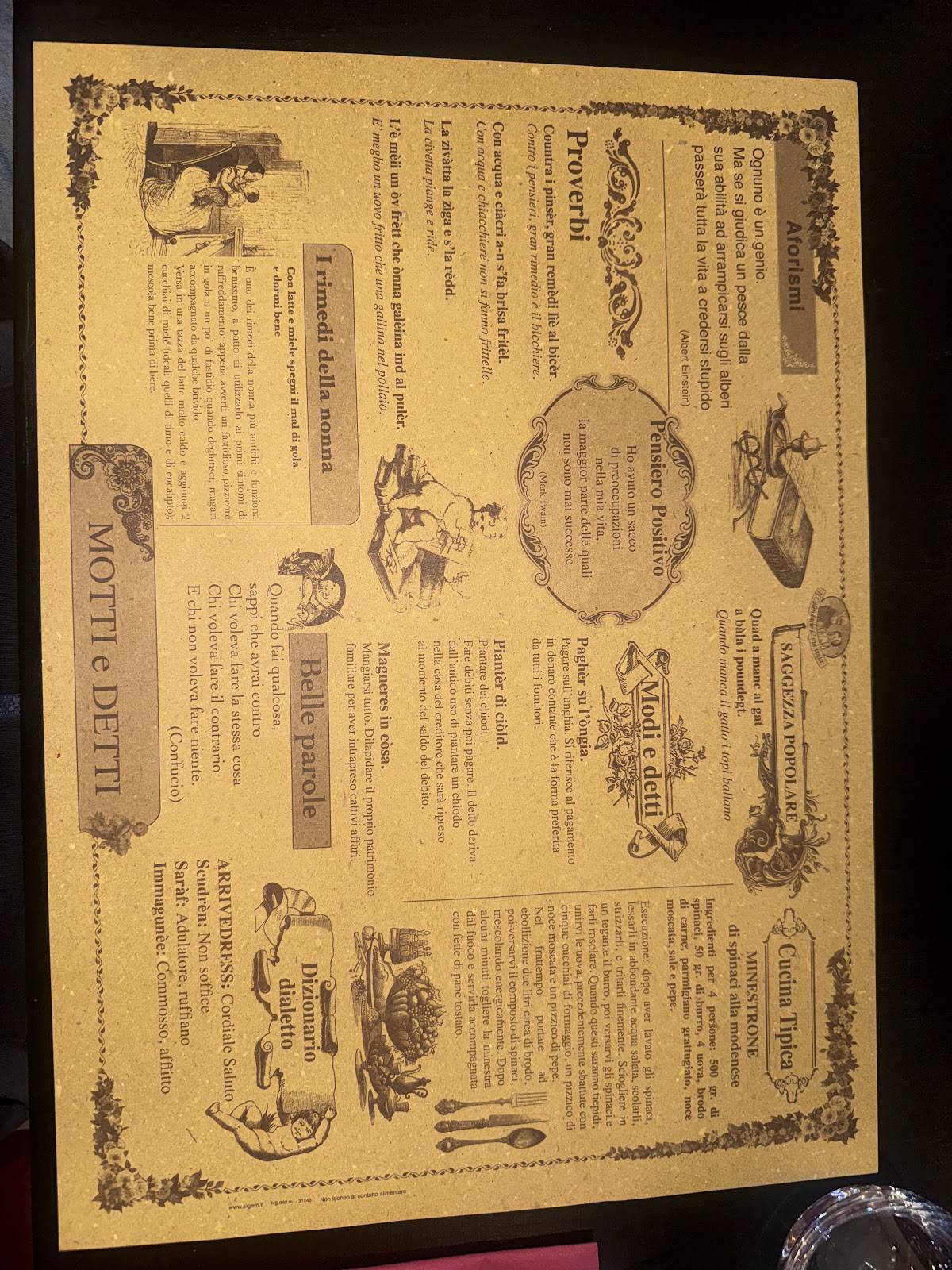Tagliatelleria Modena Ovest меню