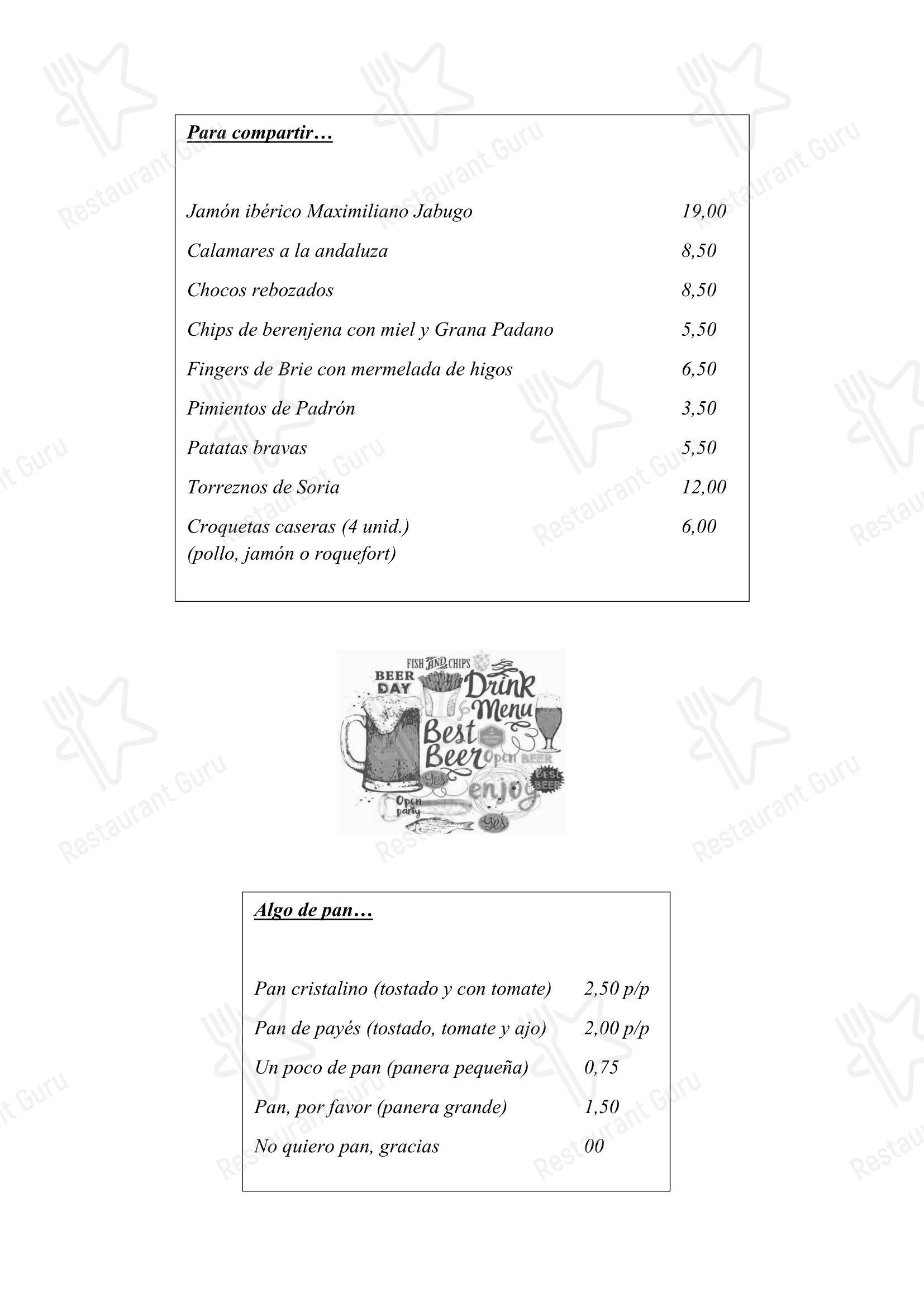 Коктейльная карта ресторана Restaurant Tiku в Риполлете