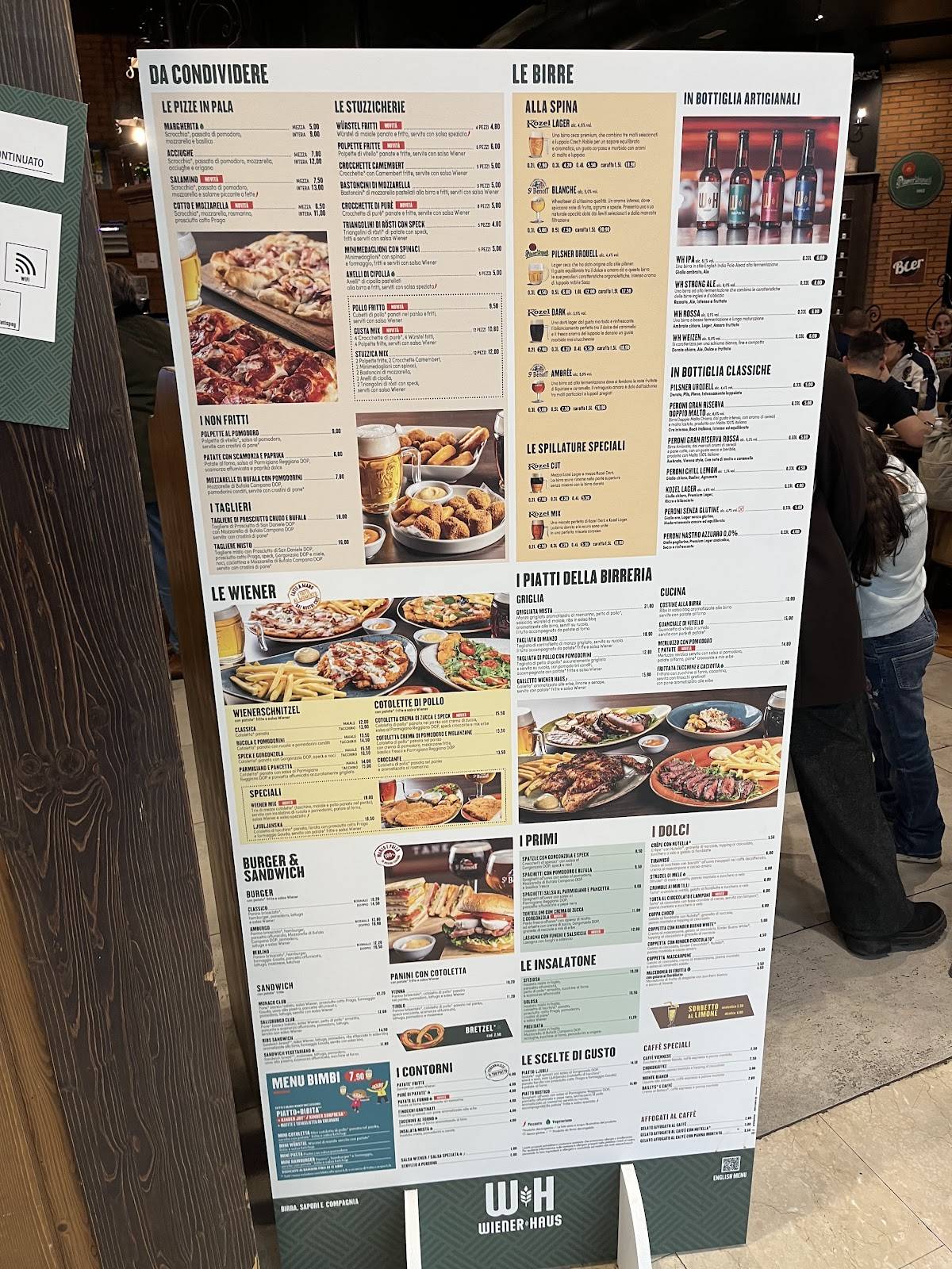 Wiener Haus Roma Est меню