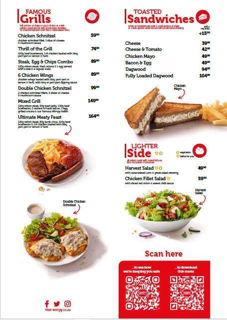 Wimpy York Street меню