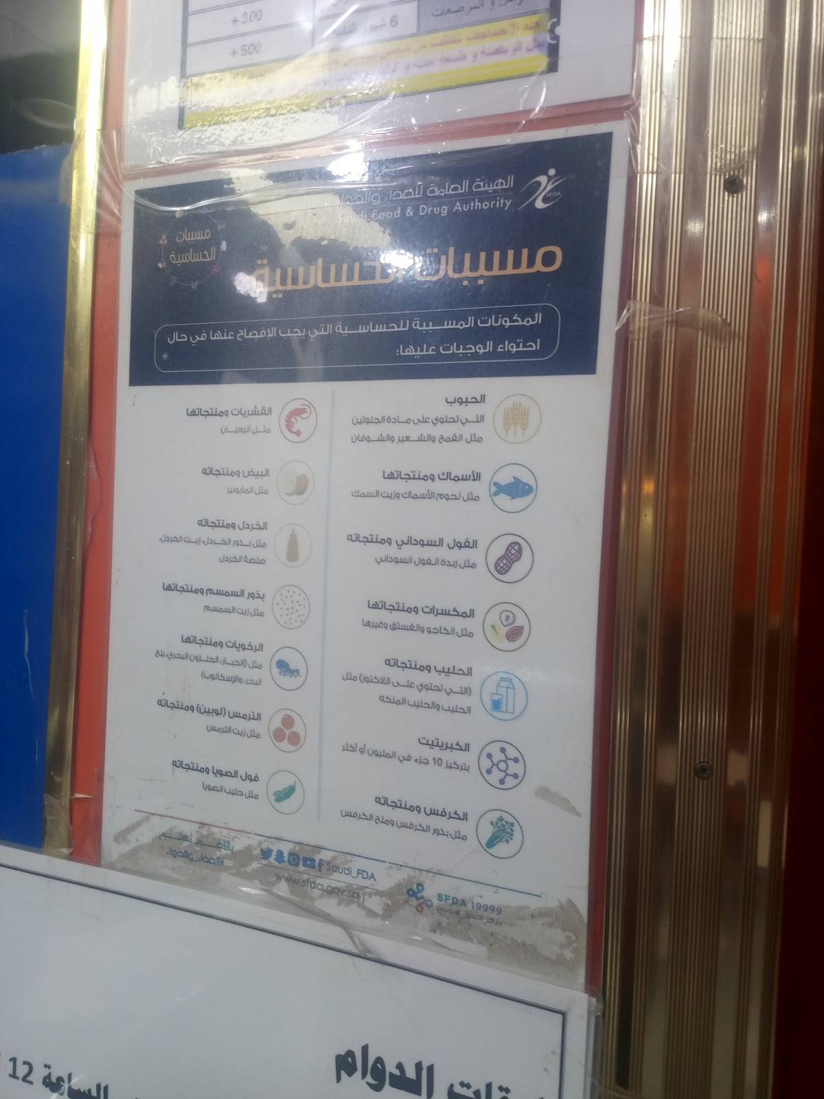 فلافل ذوق меню