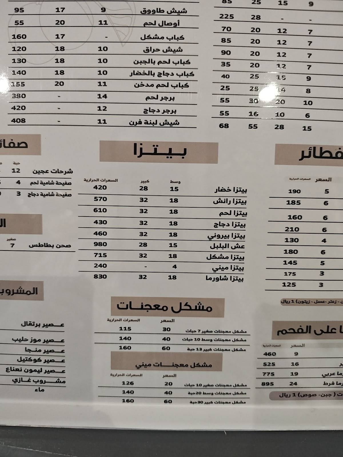 جوهر الكباب меню
