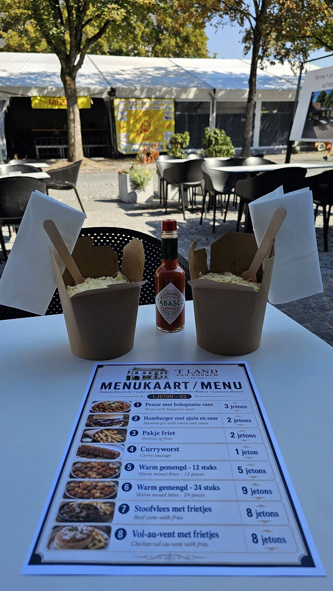 Restaurant 't Land van Bornem меню