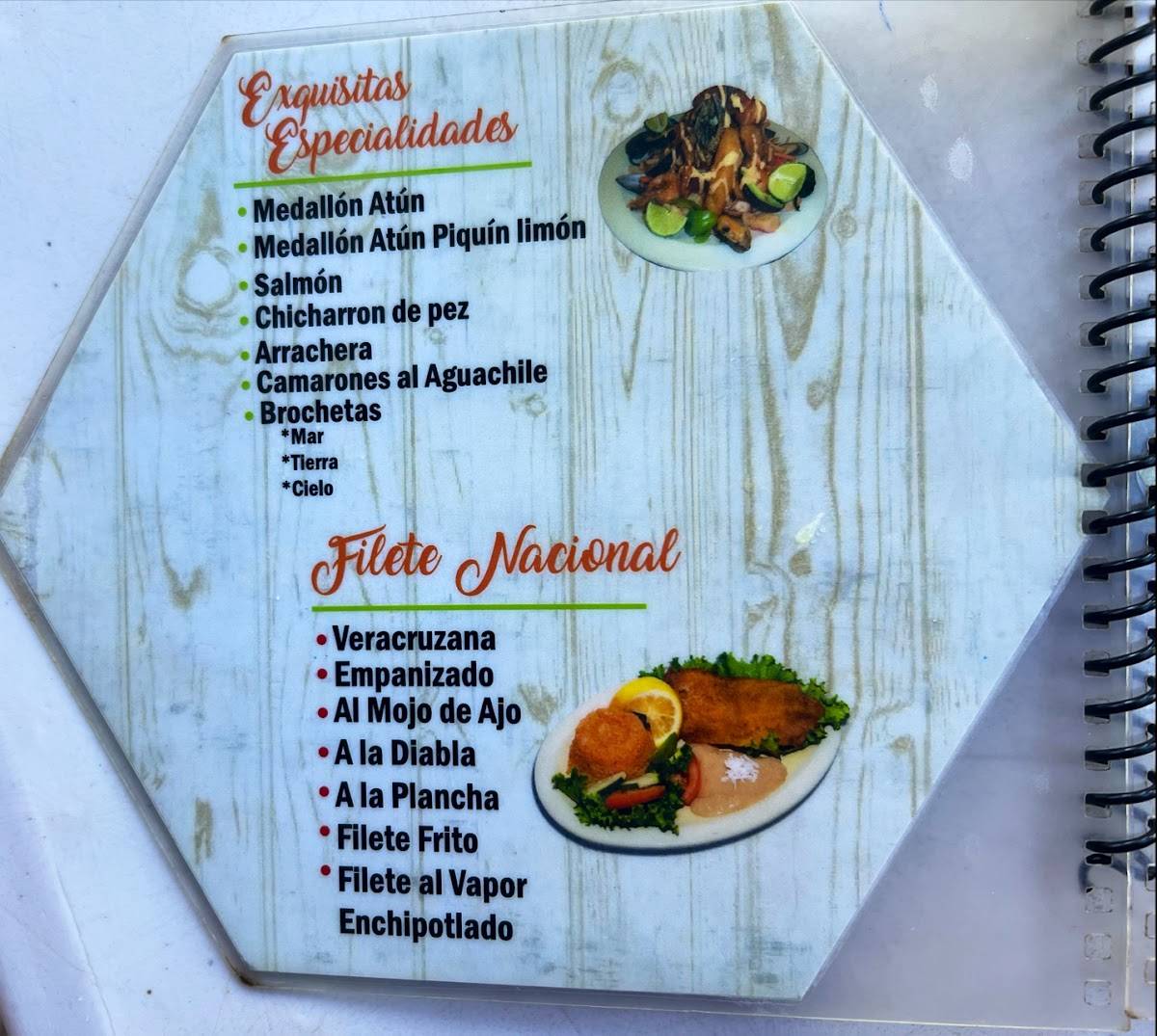 Restaurante Mariscos El Pulpito меню