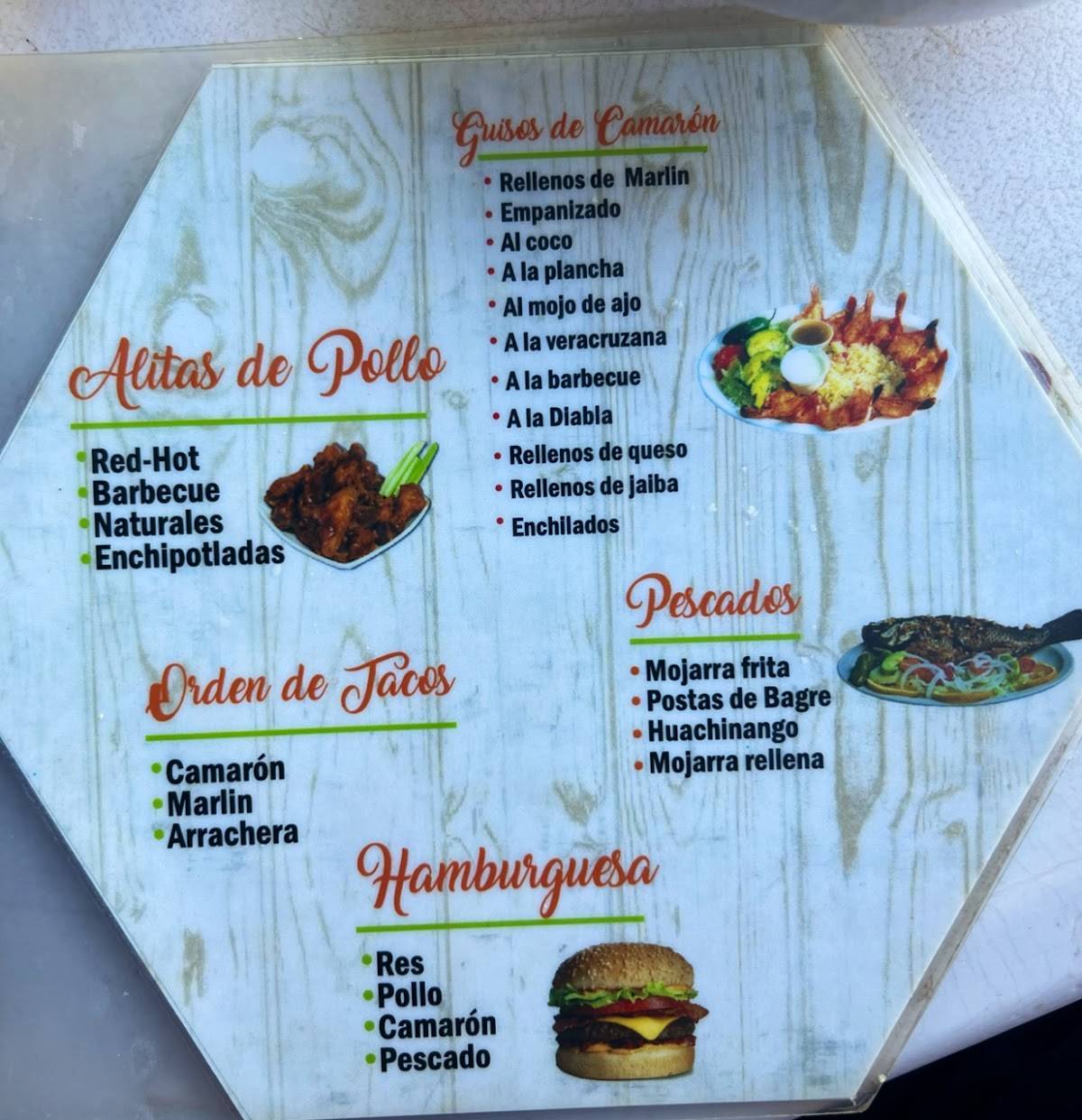 Restaurante Mariscos El Pulpito меню