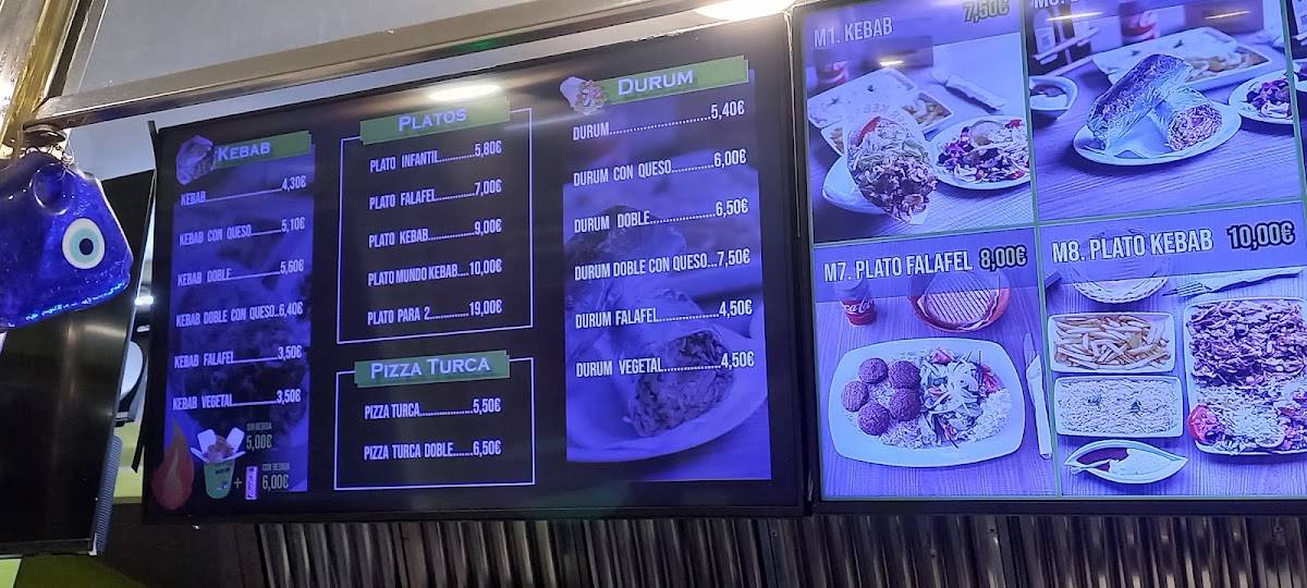 Restaurante Mundo Kebab меню