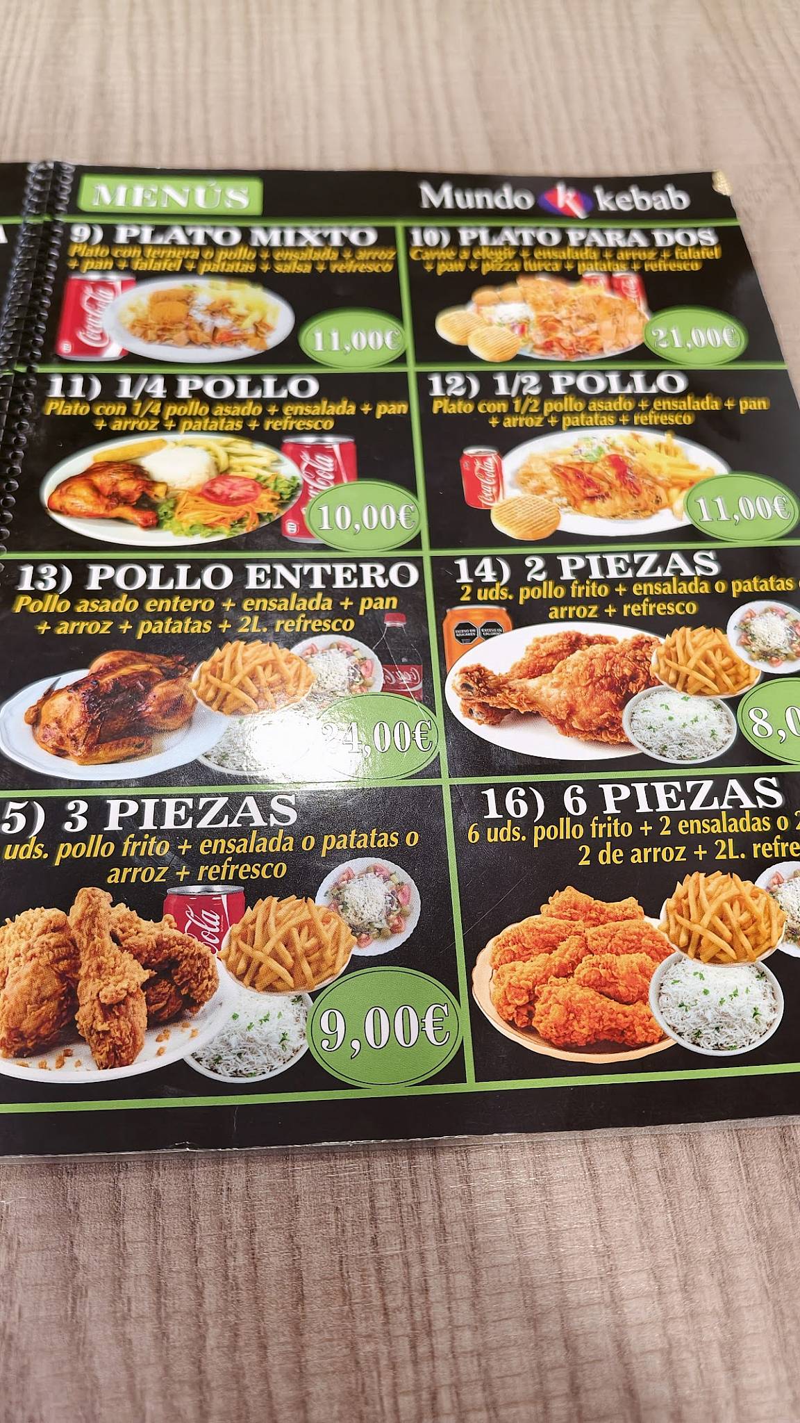 Restaurante Mundo Kebab меню