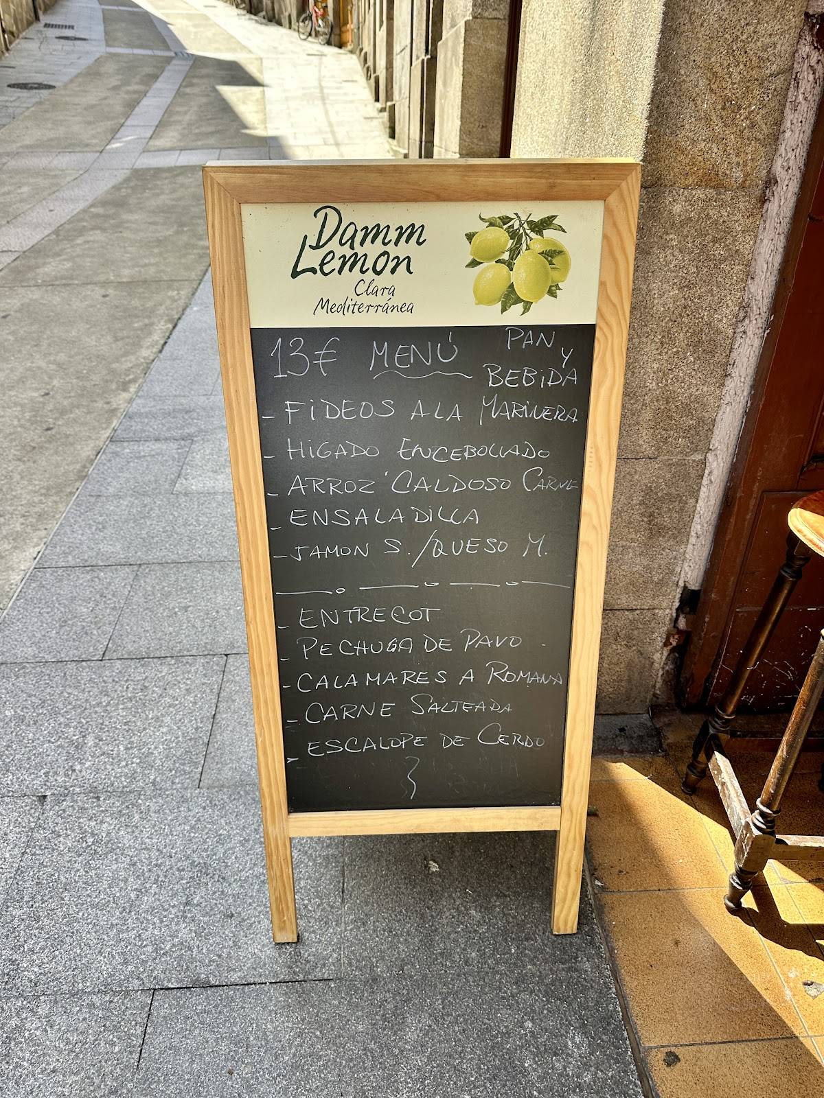 Restaurante O Rincón меню