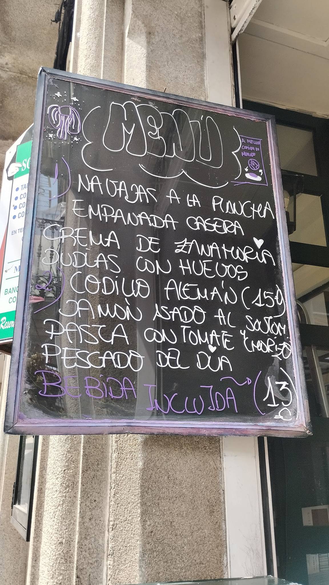 Restaurante O Rincón меню