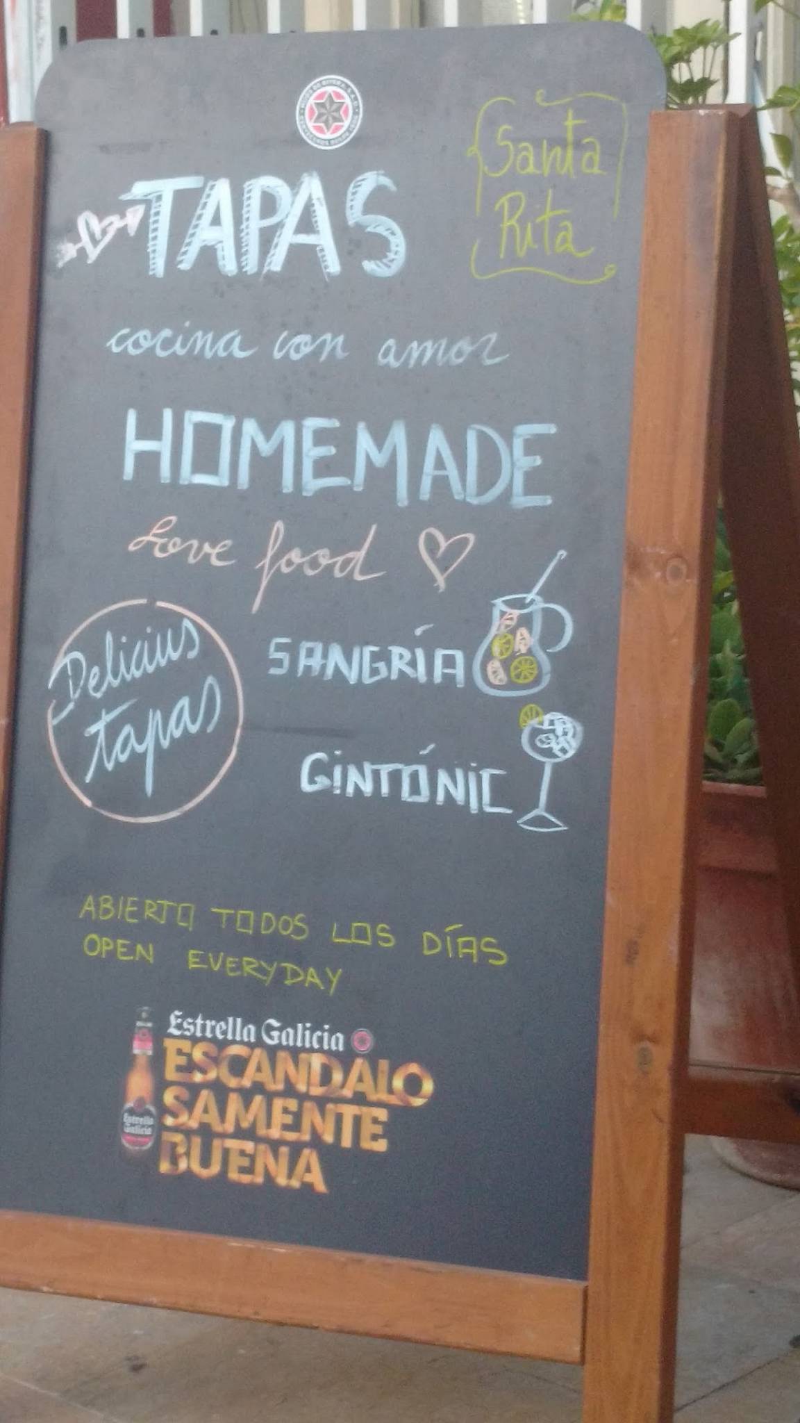 Restaurante Santa Rita меню