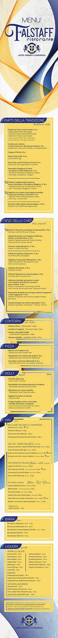 Ristorante Falstaff меню