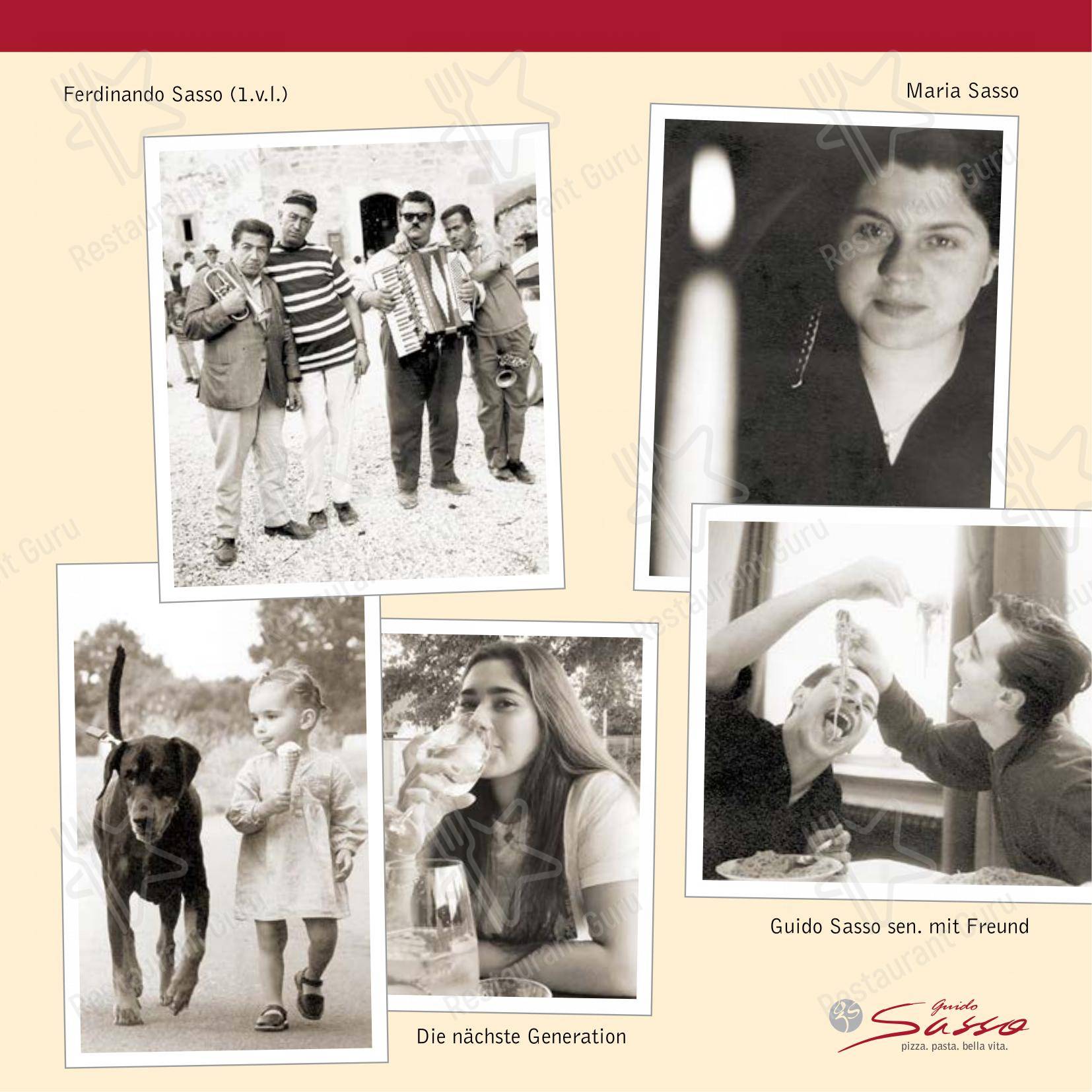 Ristorante Guido Sasso в Растеде - 菜单
