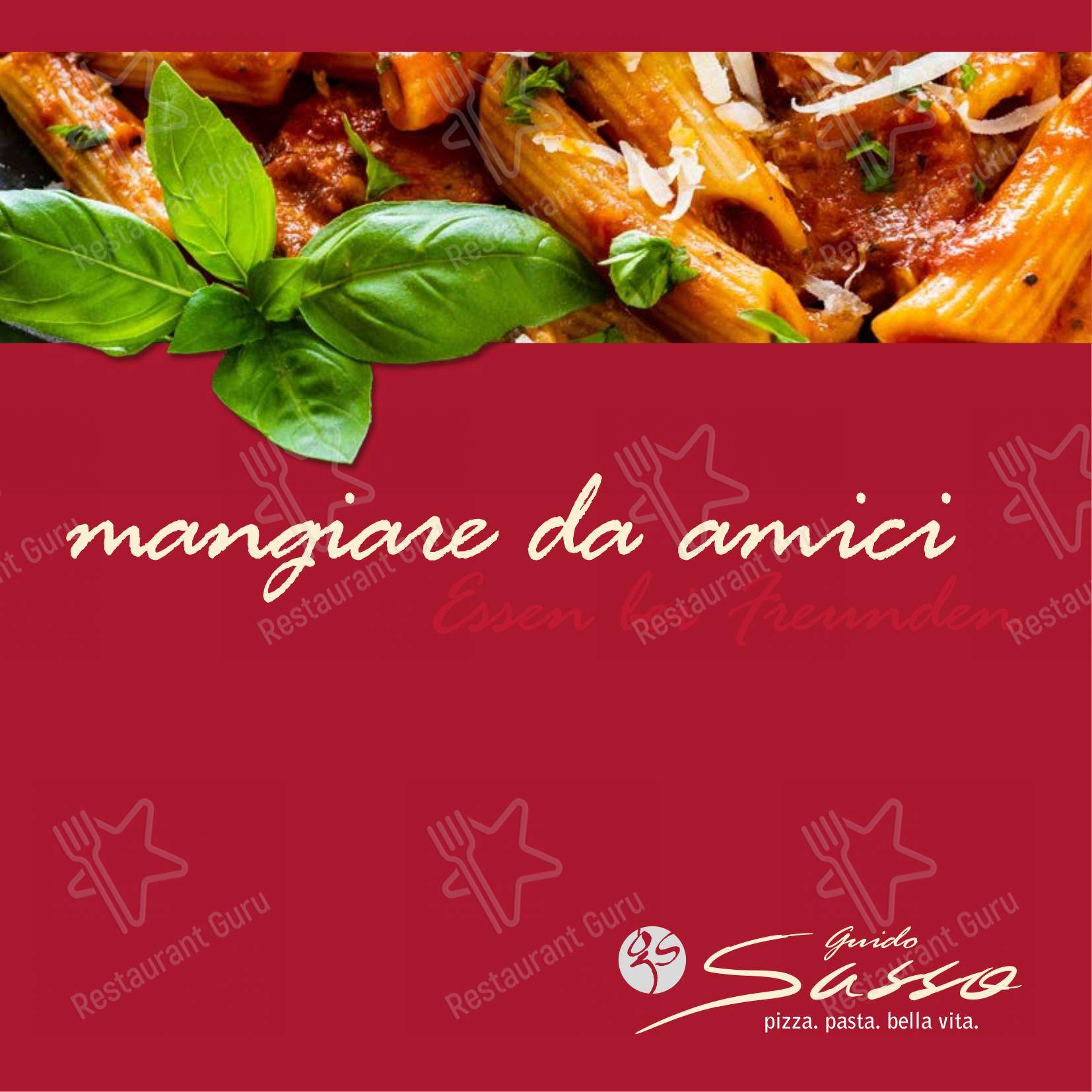 Ristorante Guido Sasso в Растеде - 菜单