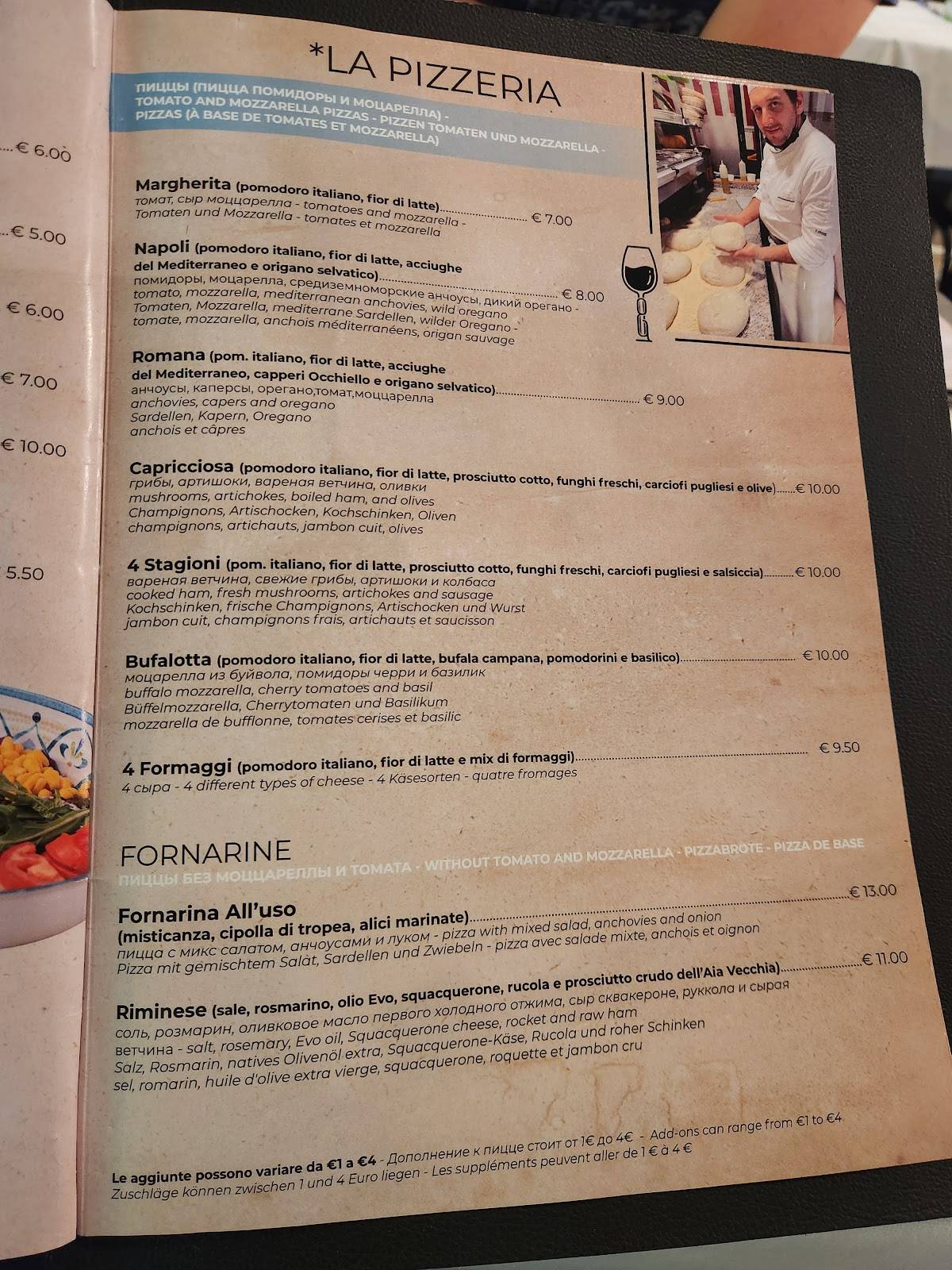 Ristorante da Roberto меню