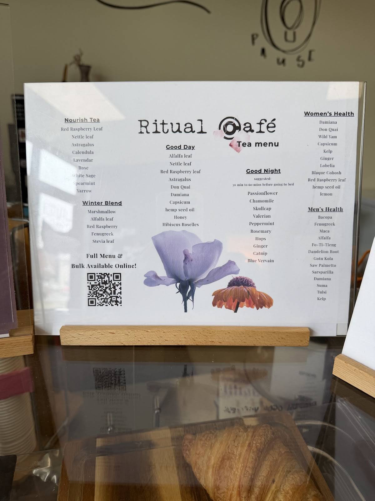 Ritual Cafe меню