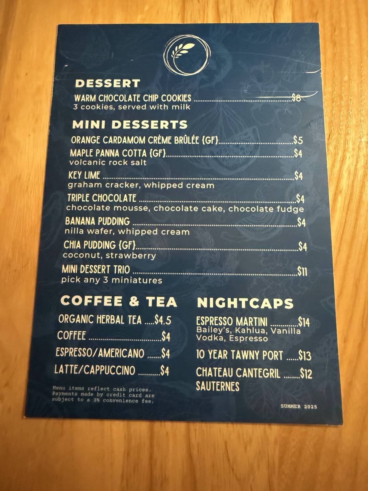 Mill Valley Kitchen меню