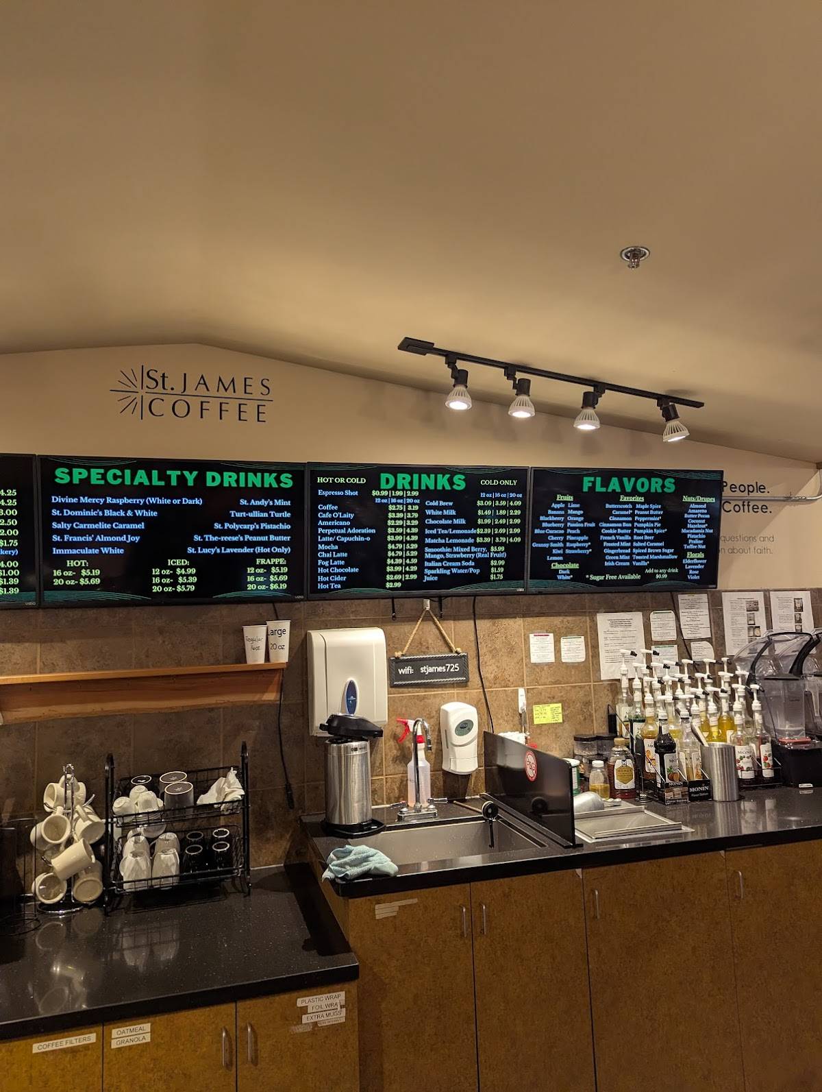 St. James Coffee меню
