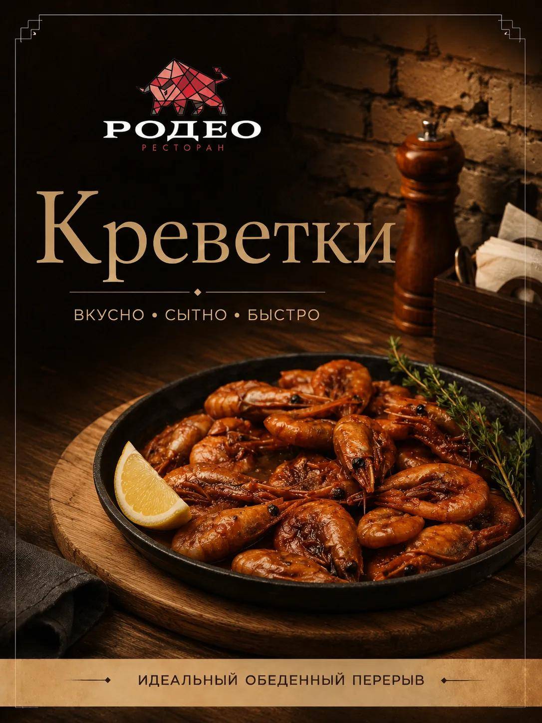 Родео меню