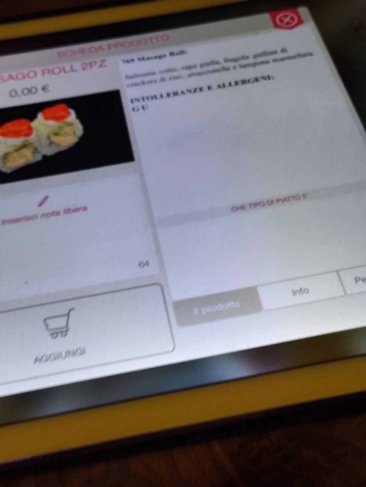 Chopstick Parioli меню