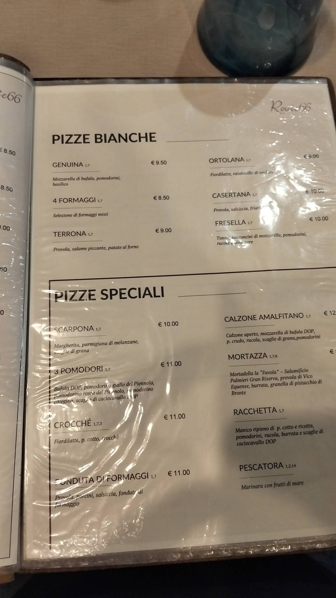 Route 66 Ristorante Pizzeria Italiano меню