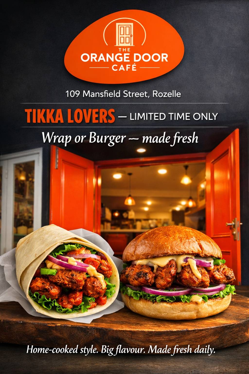 The Orange Door Cafe меню