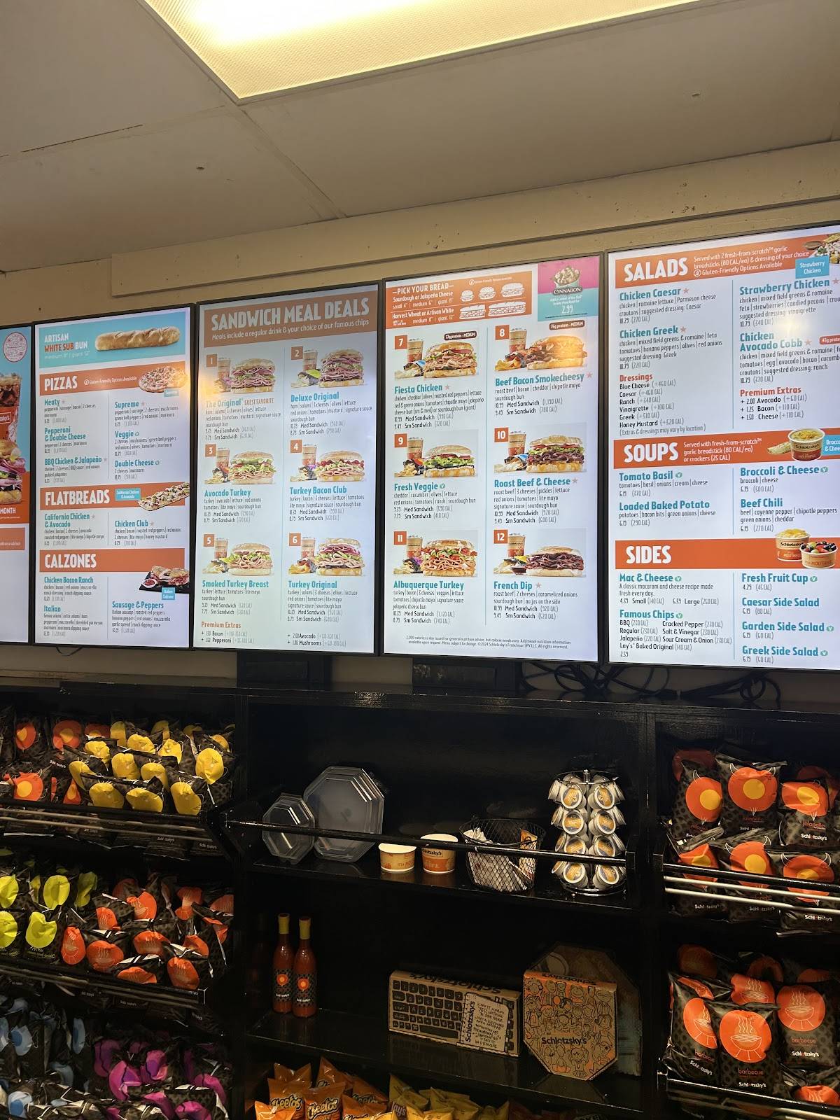 Schlotzsky's Deli меню