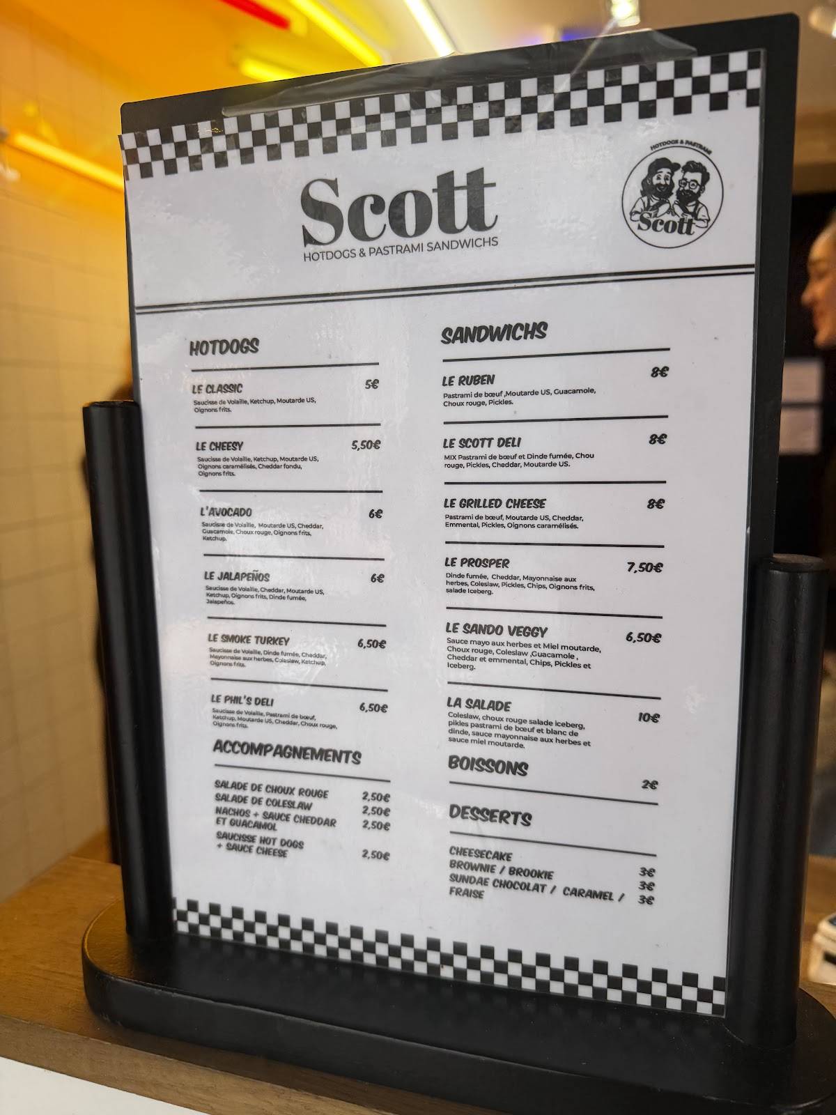 Scott меню