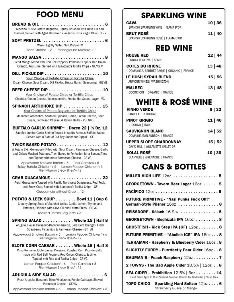 The Locöl Kitchen & Bar меню