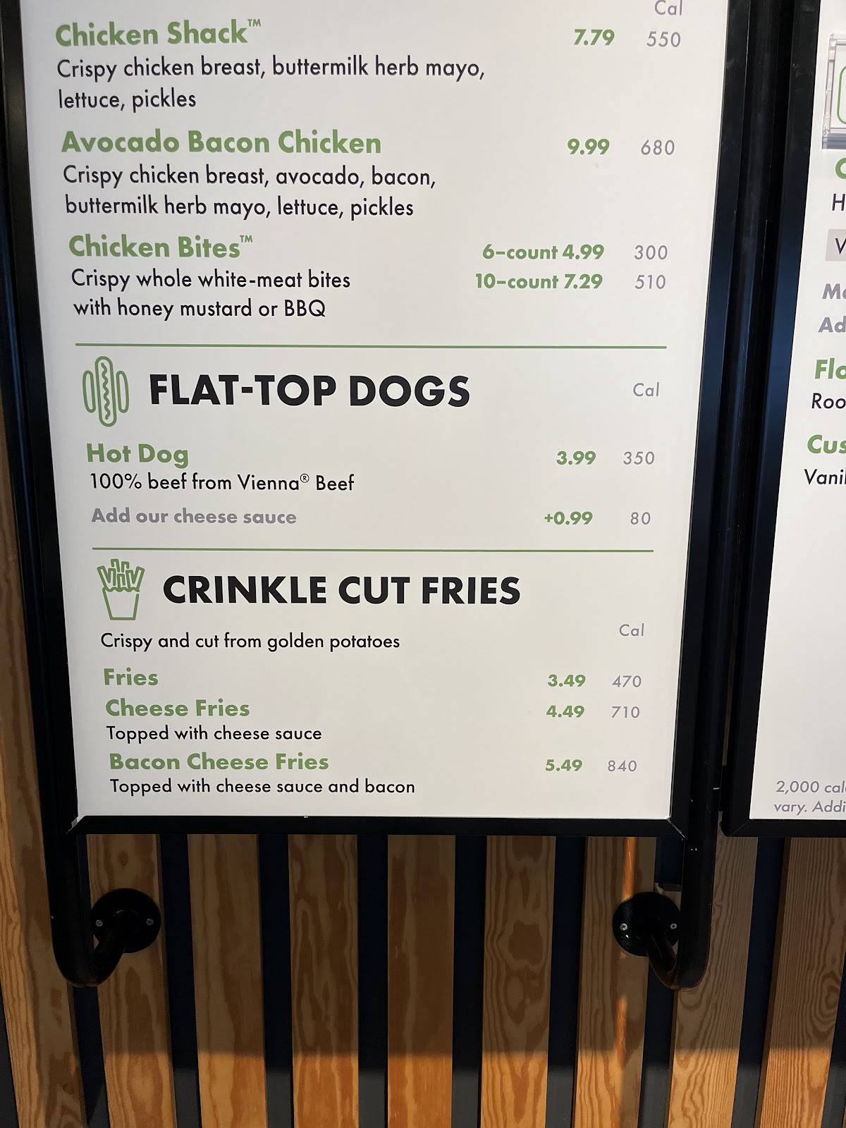 Shake Shack, Easton Town Center меню