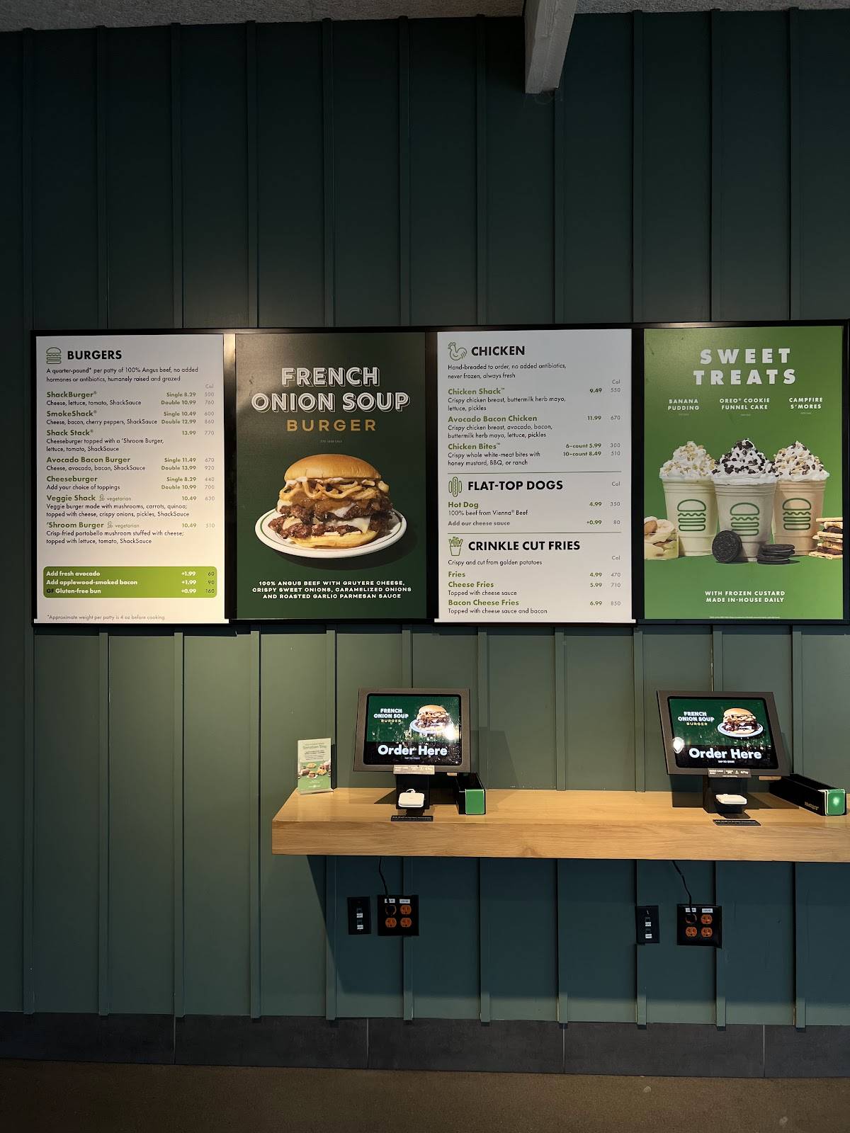 Shake Shack Montgomery Village меню